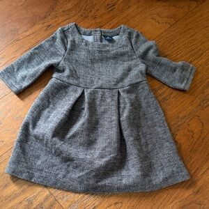 GAP Kids Gray Herringbone Dress